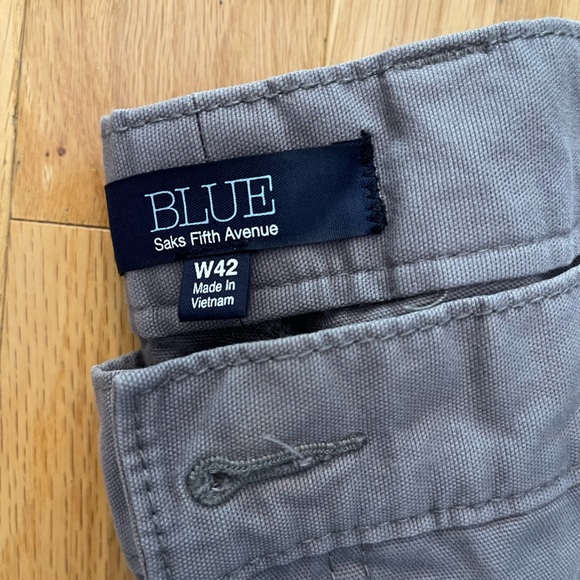 Blue by Saks Fifth Ave Mens Cotton Blend Pant - Picture 3 of 7